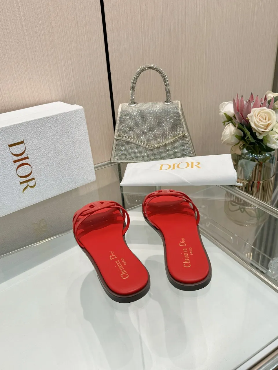 👟👟Ex-factory price 340👟👟 Dior new model, 9 colors available, cowhide fabric, code number 35-42, leather sole +40